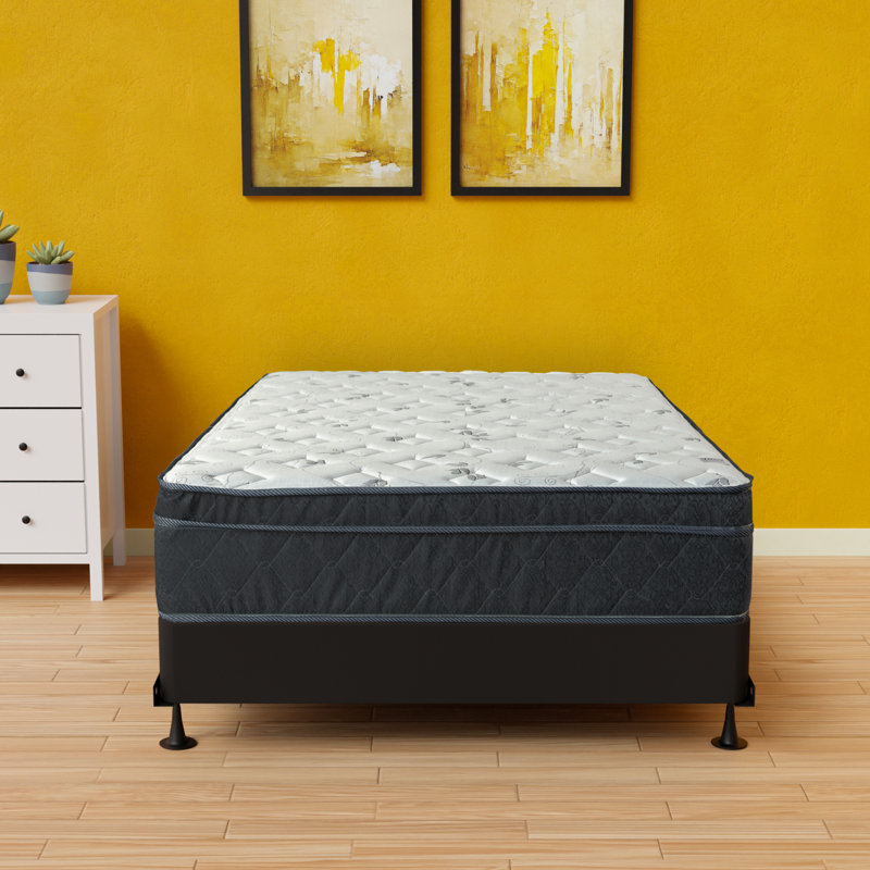 Spinal Solution Medium Firm EuroTop Individually Wrapped Pocket Spring Mattress / Easy Assemble